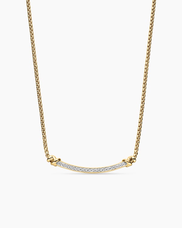 Collier à station Petite Helena Wrap en or jaune 18 carats avec diamants, 29 mm