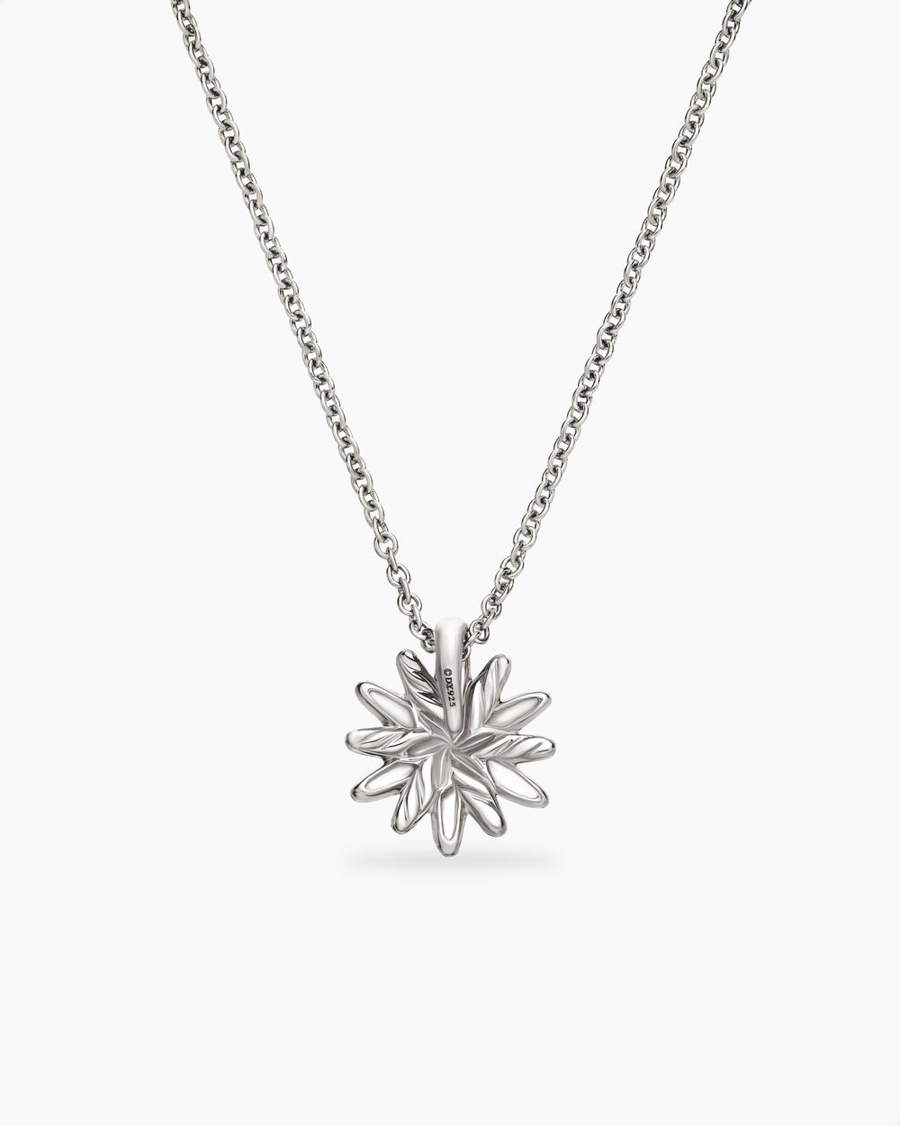 Collier avec pendentif Petite Starburst en argent sterling avec diamants, 10,5 mm femmes