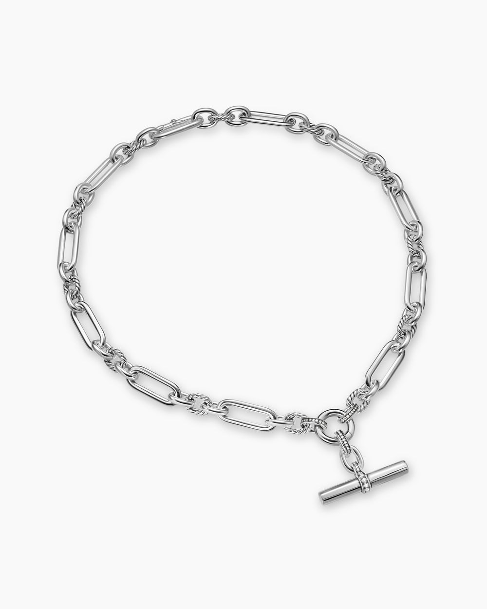 Collier chaîne Lexington en argent sterling avec diamants, 9,8 mm femmes