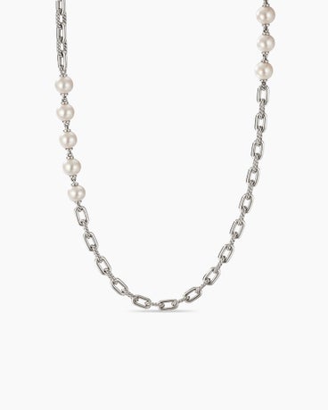 DY Madison® Pearl Chain Necklace in Sterling Silver with Pearls, 8.5mm