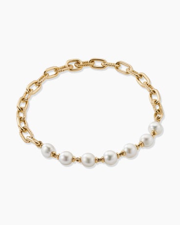 DY Madison® Pearl Chain Necklace in 18K Yellow Gold with Pearls, 13mm