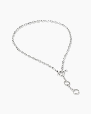 DY Madison® Three Ring Chain Necklace in Sterling Silver, 3mm