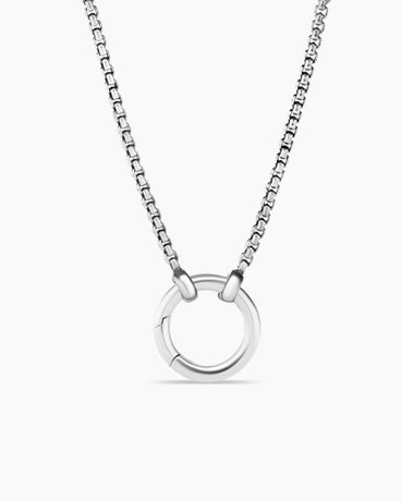 Smooth Amulet Vehicle Box Chain Necklace in Sterling Silver, 1.75mm