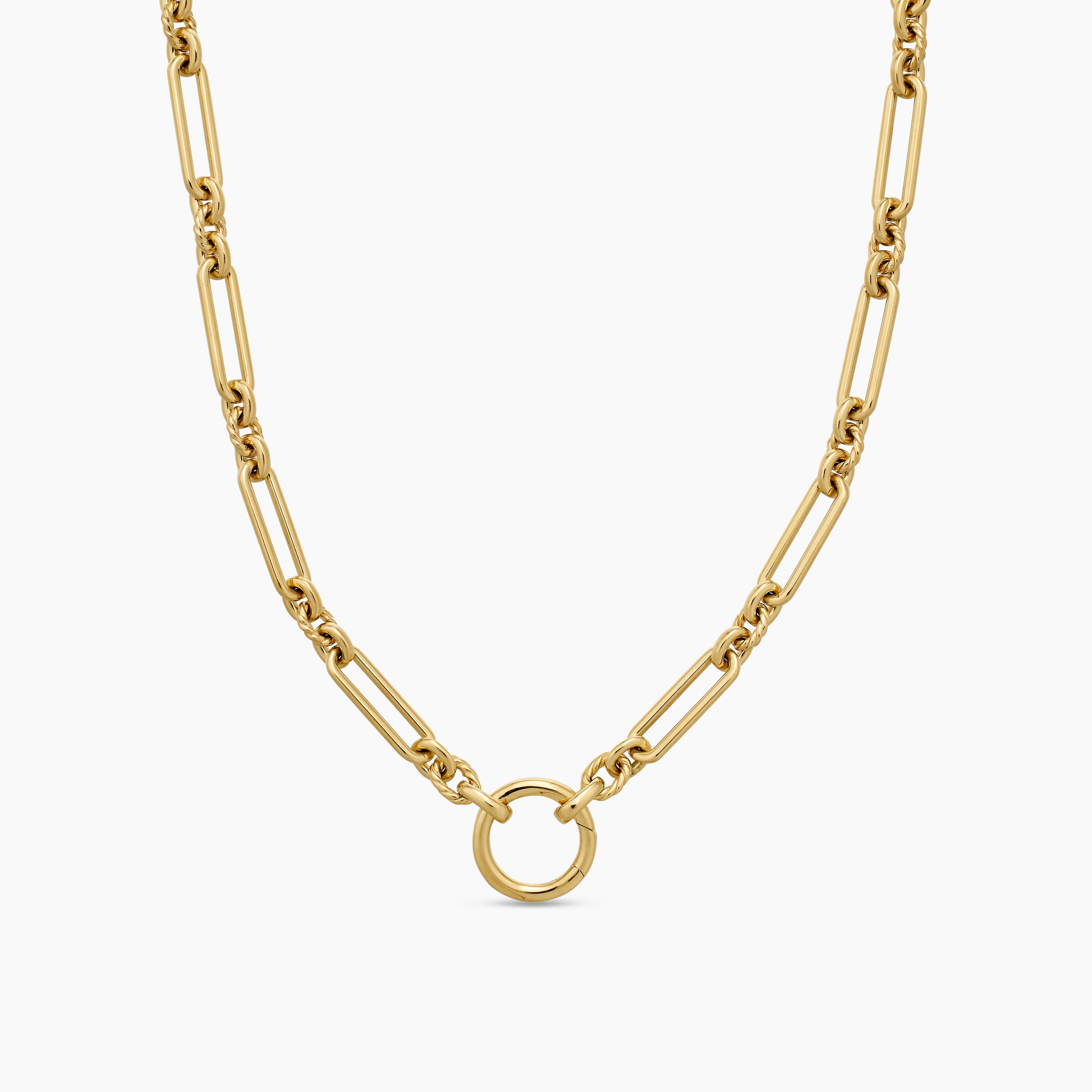 Womens Lexington Chain Necklace in 18K Yellow Gold, 4.5mm