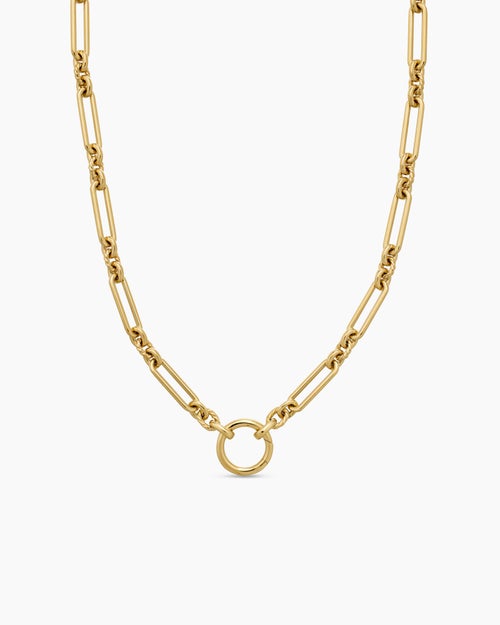 Womens Lexington Chain Necklace in 18K Yellow Gold, 4.5mm