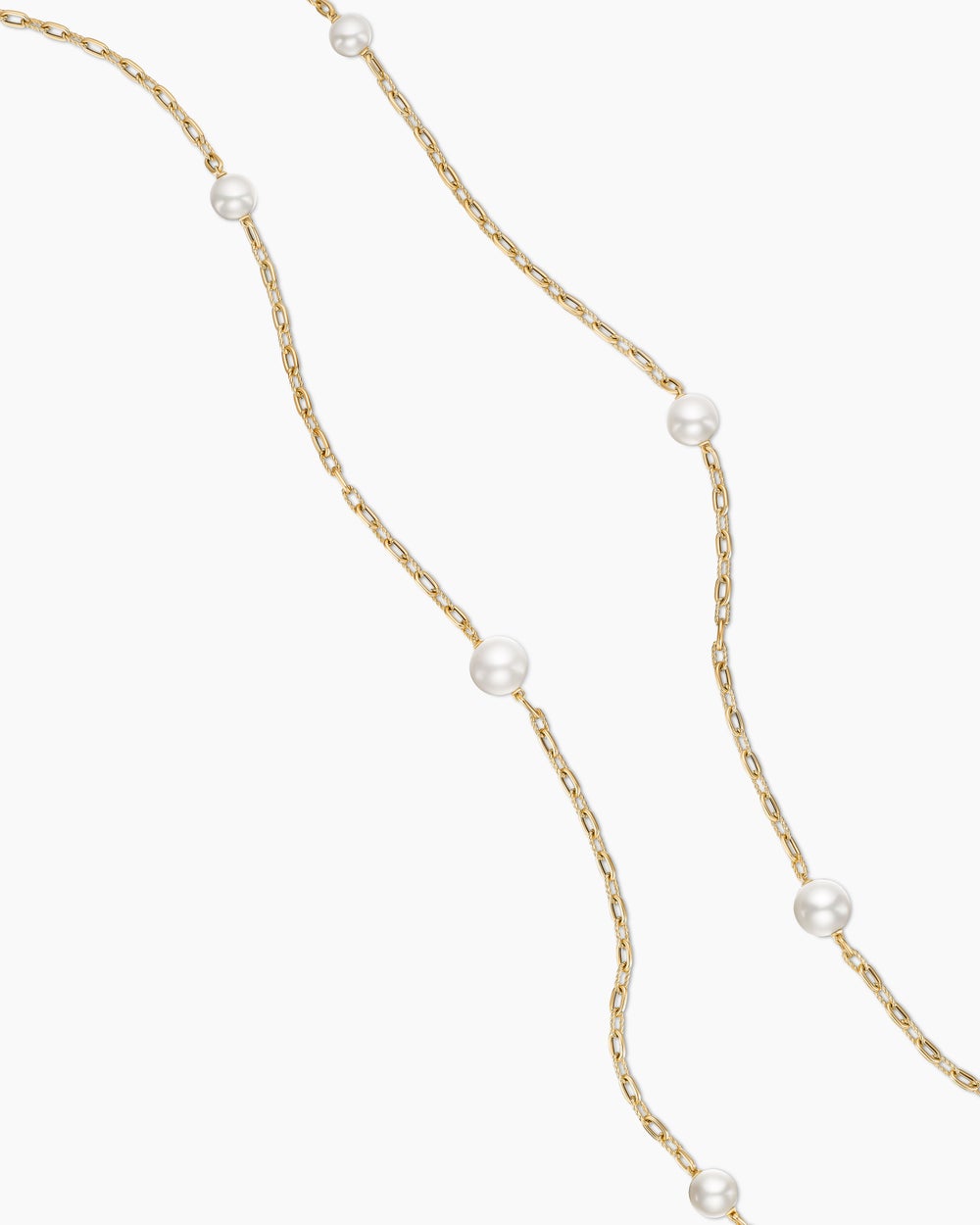 Womens DY Madison® Pearl Necklace in 18ct Yellow Gold with Pearls, 6.2mm