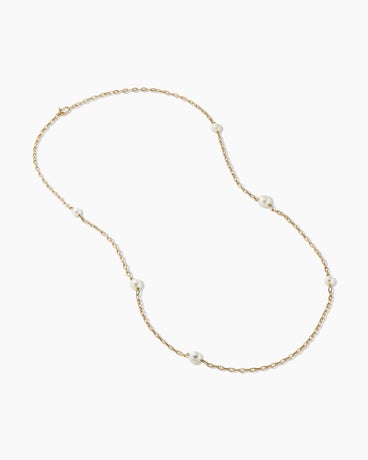 DY Madison® Pearl Necklace in 18K Yellow Gold with Pearls, 6.2mm