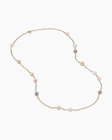 DY Madison Color Pearl Necklace in 18K Yellow Gold, 6.2mm