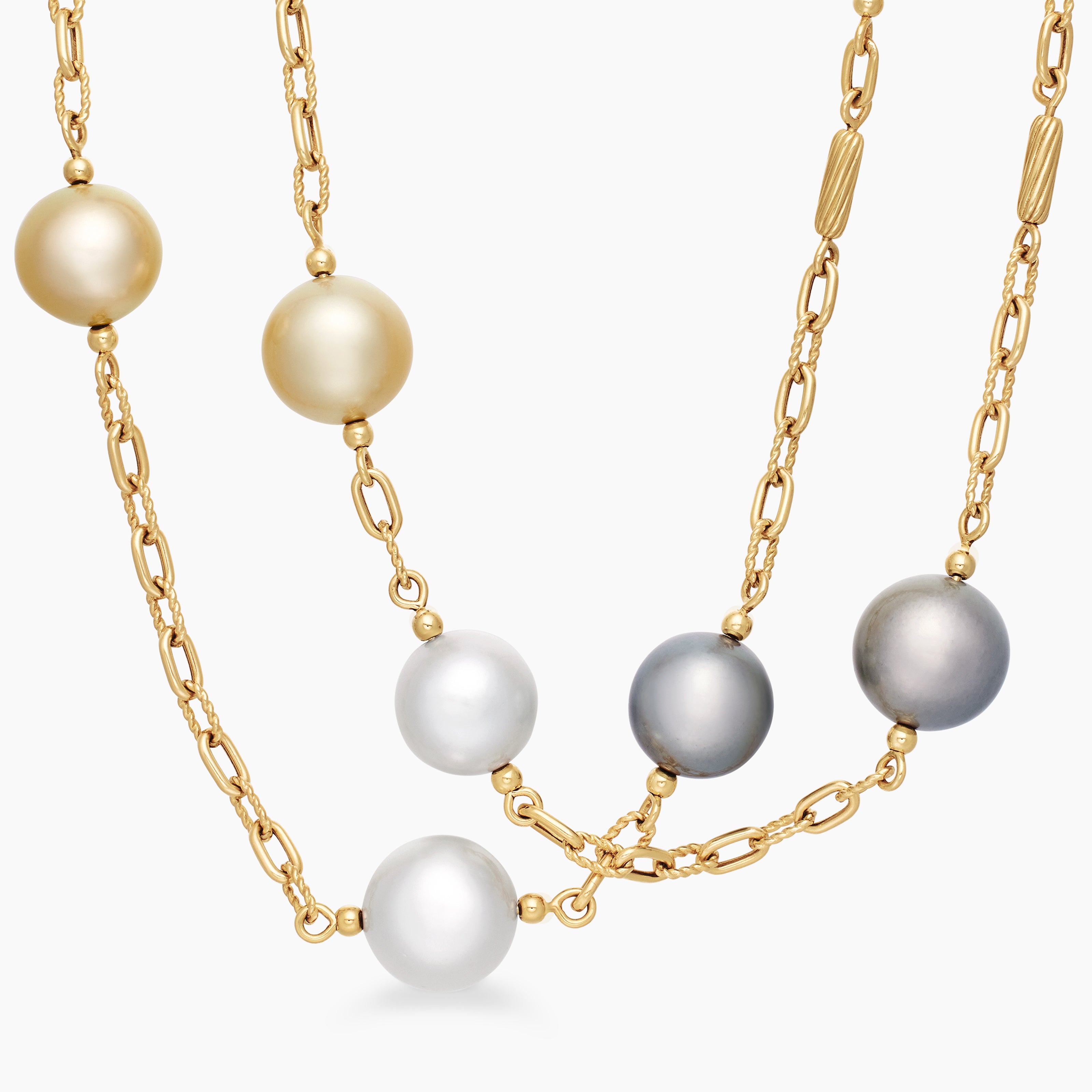 David Yurman | DY Madison Color Pearl Necklace in 18K Gold