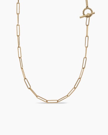 DY Madison® Elongated Chain Necklace in 18K Yellow Gold, 3.5mm