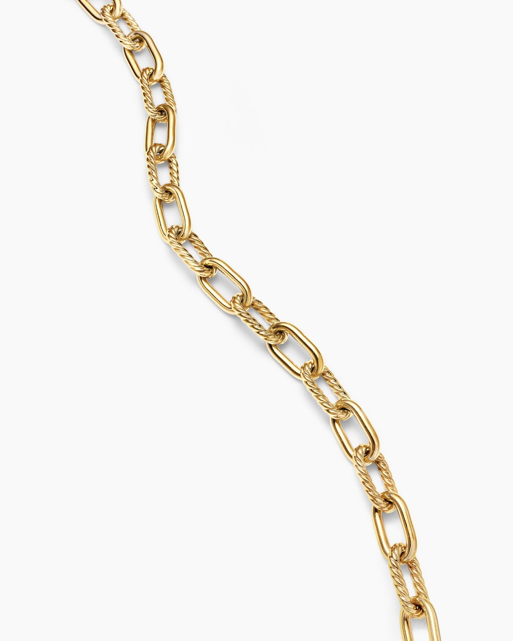Womens DY Madison Toggle Chain Necklace in 18K Yellow Gold, 11mm