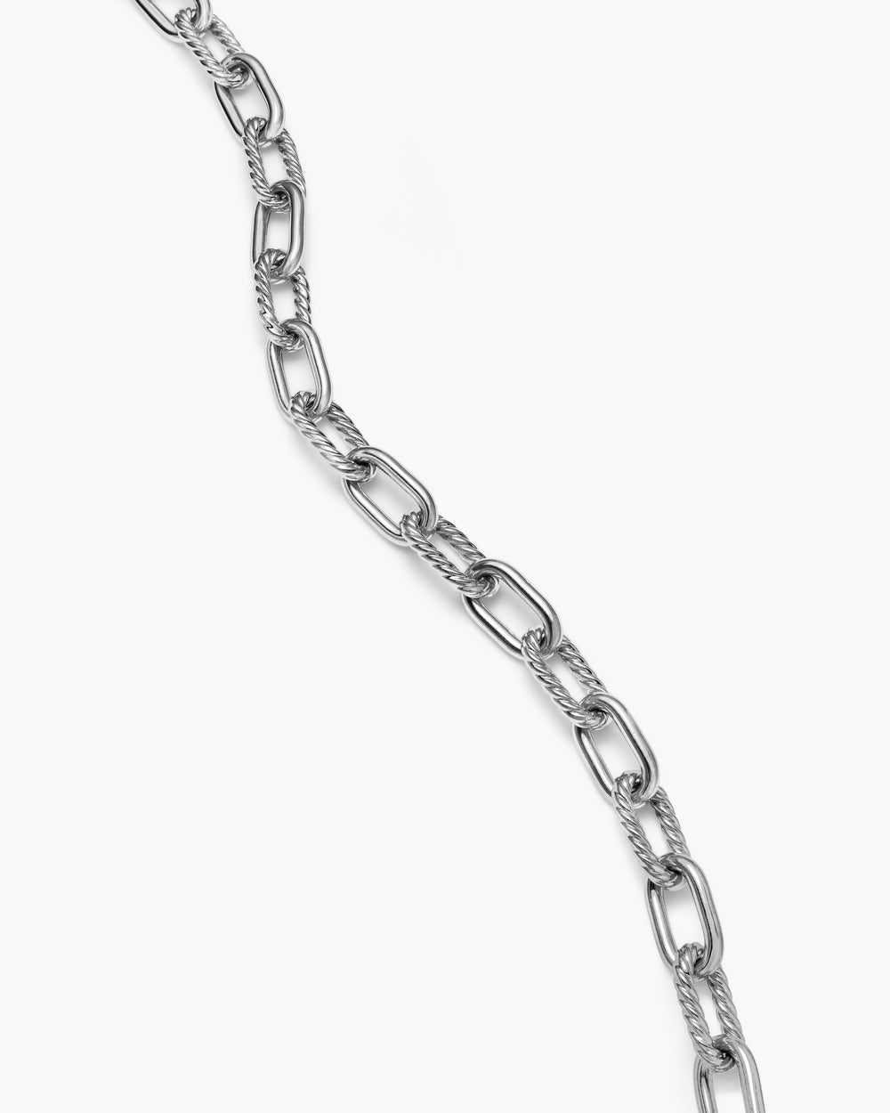Womens DY Madison Toggle Chain Necklace in Sterling Silver with 18K Yellow Gold, 11mm