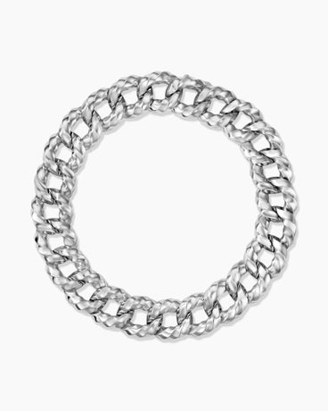 Cable Edge® Curb Chain Necklace in Sterling Silver, 23mm