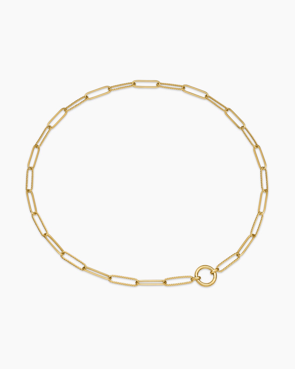 Collier chaîne allongée DY Madison® en or jaune 18 carats, 5 mm femme