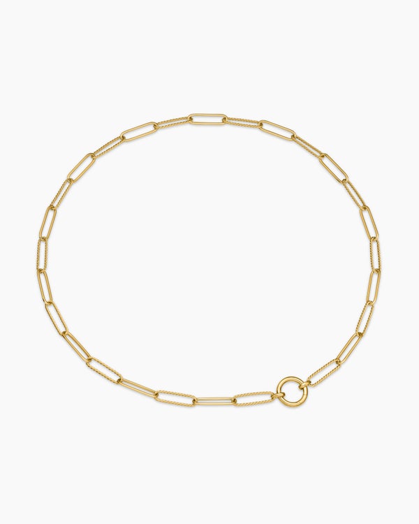 DY Madison® Elongated Chain Necklace in 18K Yellow Gold, 5mm