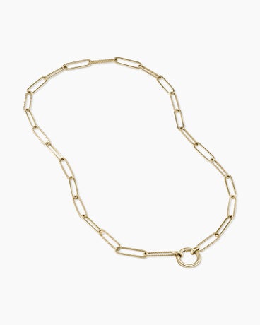 DY Madison® Elongated Chain Necklace in 18K Yellow Gold, 5mm