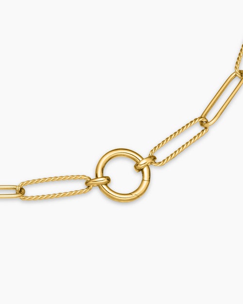 Womens DY Madison® Elongated Chain Necklace in 18K Yellow Gold, 5mm