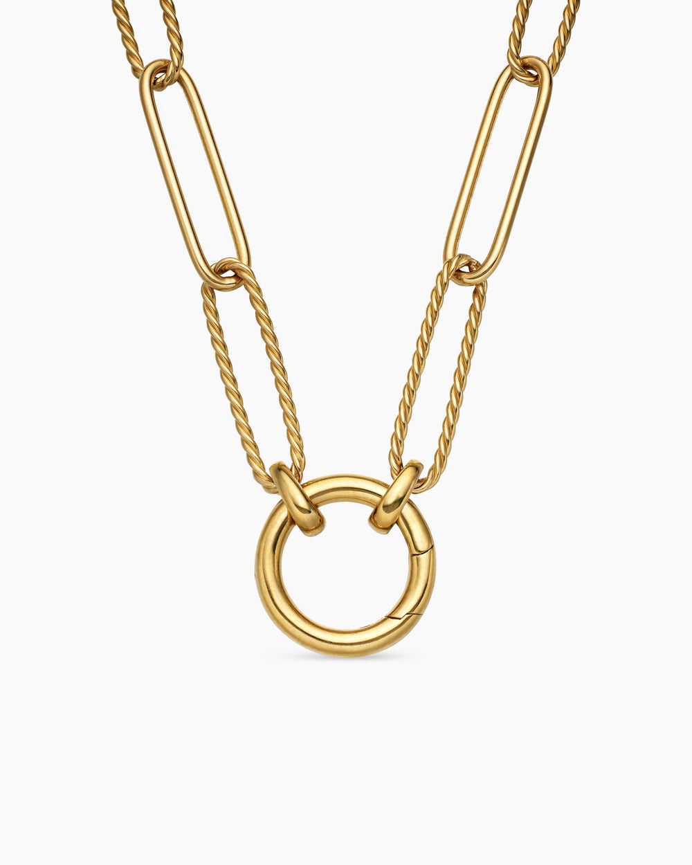Collier chaîne allongée DY Madison® en or jaune 18 carats, 5 mm femme