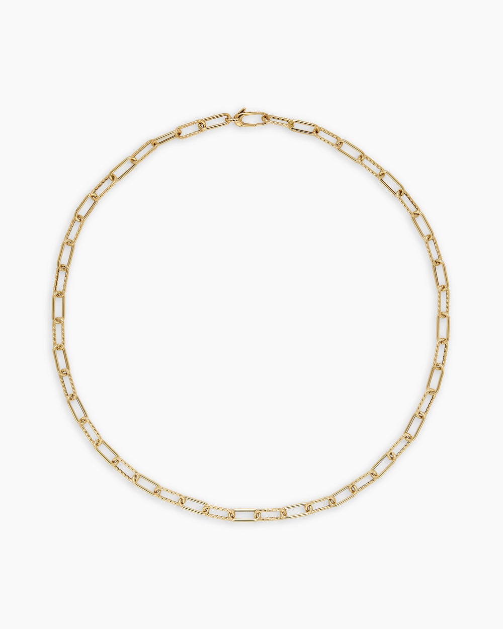 Womens DY Madison® Chain Necklace in 18ct Yellow Gold, 4mm