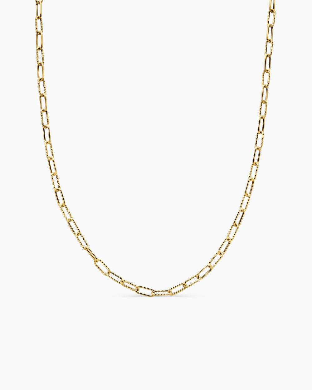 Womens DY Madison® Chain Necklace in 18ct Yellow Gold, 4mm