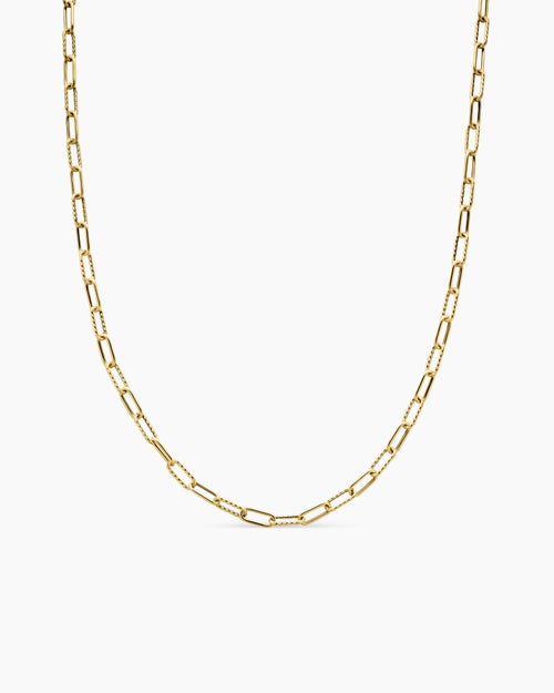 Womens DY Madison® Chain Necklace in 18K Yellow Gold, 4mm