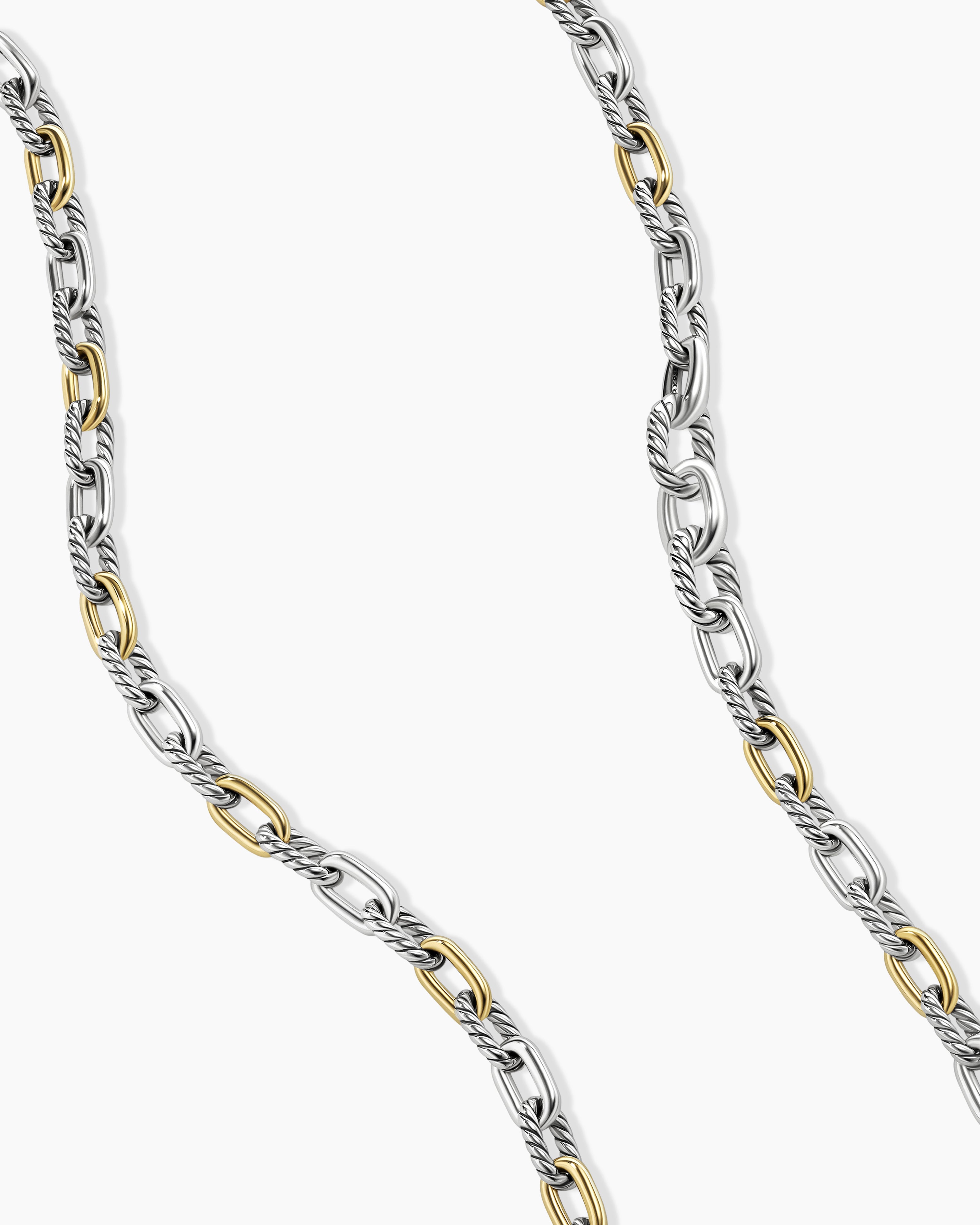 Sterling Silver And 18K Yellow Gold 'David Yurman' Rope Necklace, 17 I –  Ferro Jewelers