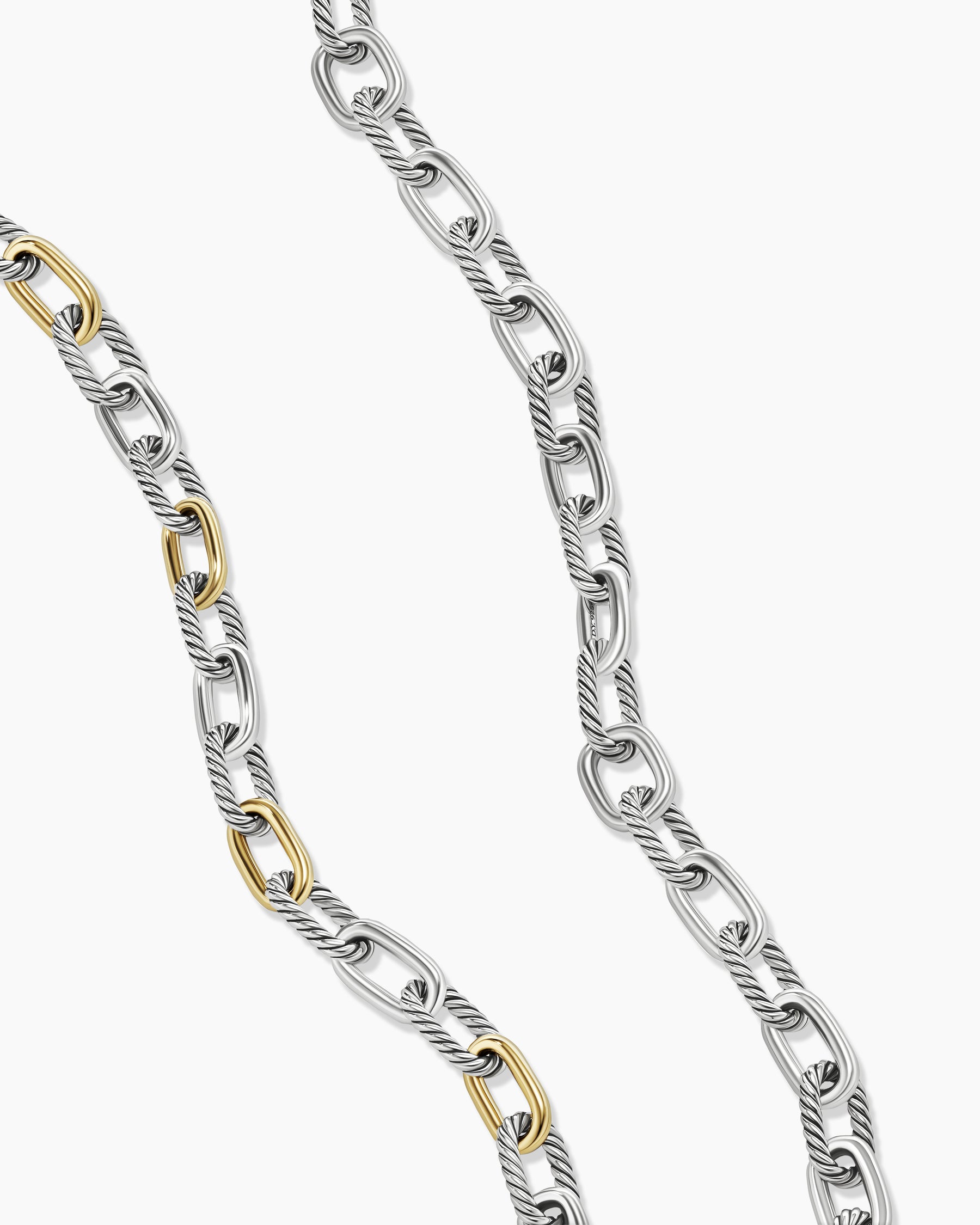 Sterling Silver And 18K Yellow Gold 'David Yurman' Rope Necklace, 17 I –  Ferro Jewelers