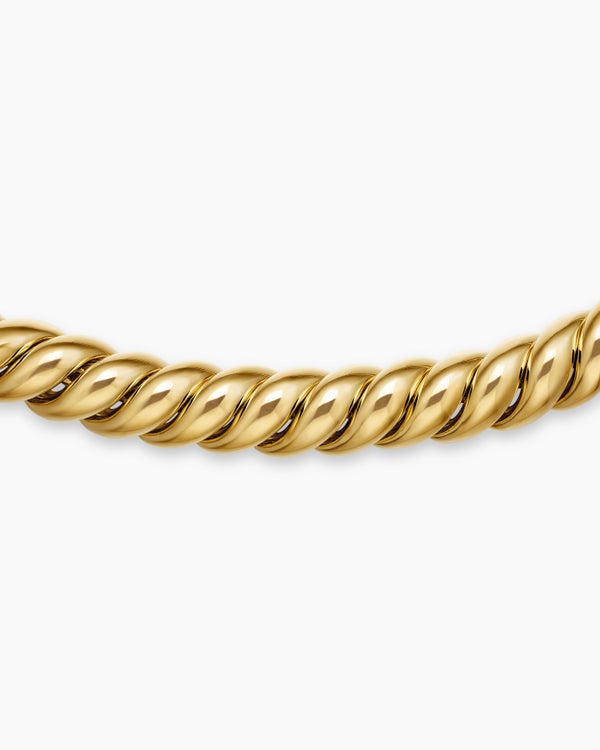 Sculpted Cable Necklace in 18K Yellow Gold, 8.5mm