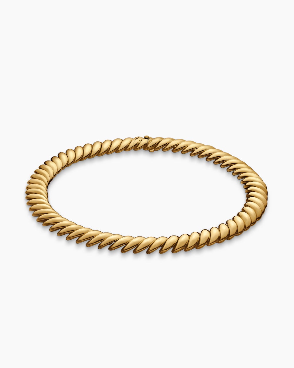 Collier Sculpted Cable en or jaune 18 carats, 14 mm femme