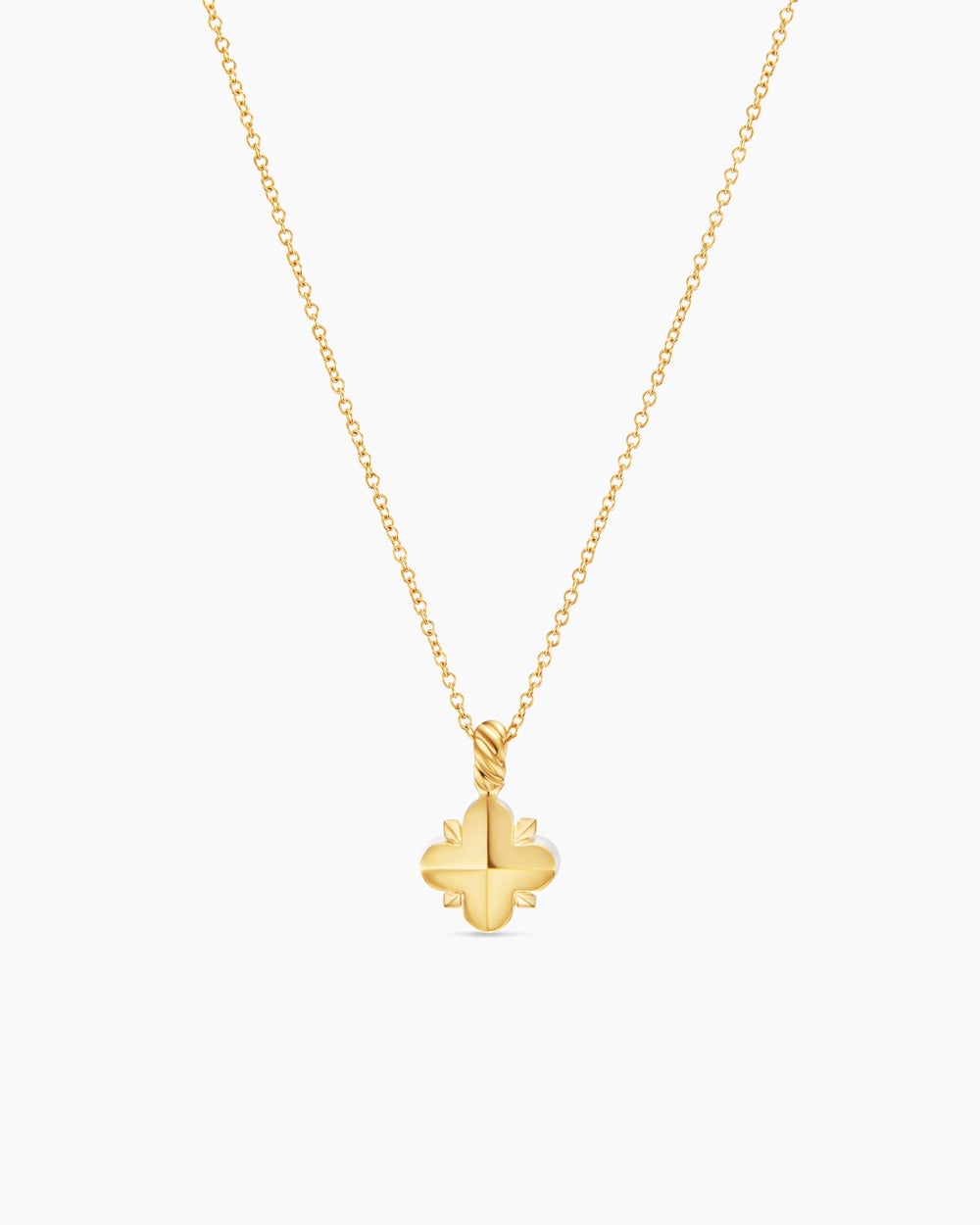 Womens Petite Modern Renaissance® Pearl Pendant Necklace in 18K Yellow Gold with Diamond, 7.3mm