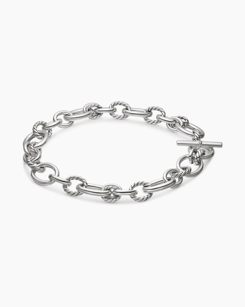 Womens DY Mercer® Chain Necklace in Sterling Silver with Diamonds, 20mm