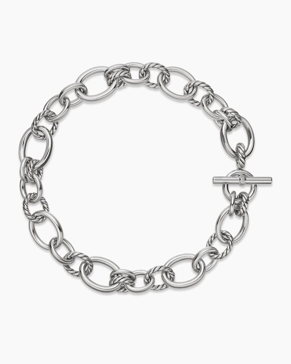 Collier chaîne DY Mercer® en argent sterling avec diamants, 20 mm