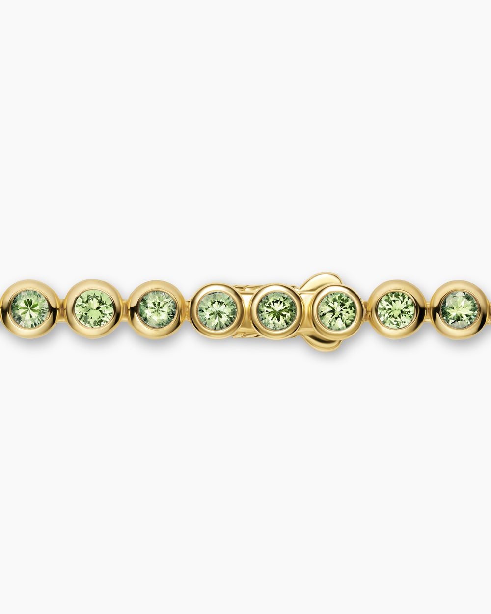 Womens Bezel Set Tennis Necklace in 18K Yellow Gold, 4.7mm