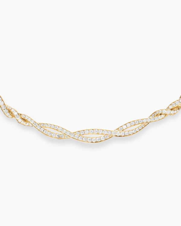 Wisteria® Necklace in 18K Yellow Gold with Diamonds, 6mm