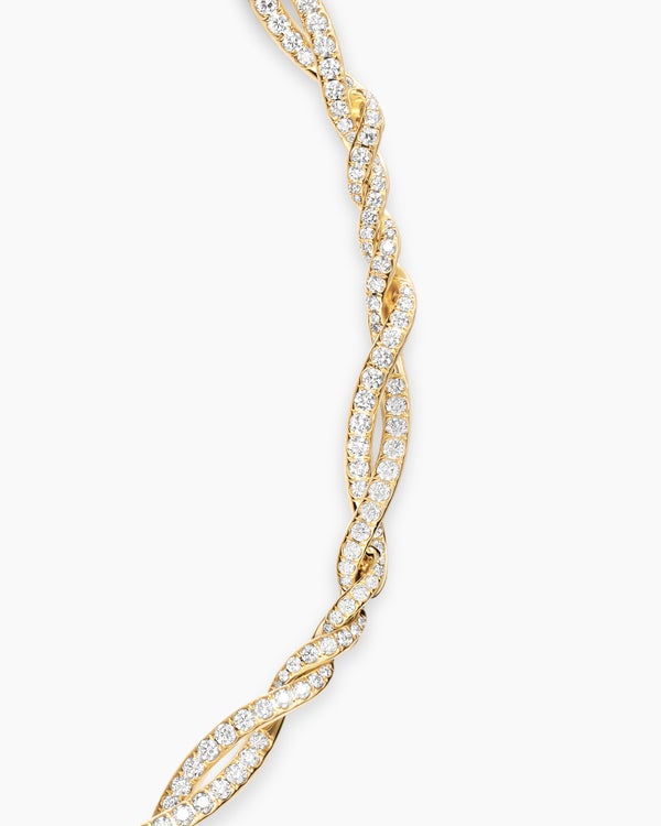 Wisteria® Necklace in 18K Yellow Gold with Diamonds, 6mm