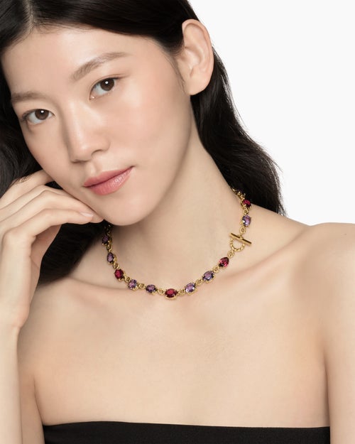 Womens Marbella Toggle Necklace in 18K Yellow Gold