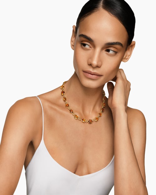 Womens Marbella Toggle Necklace in 18K Yellow Gold