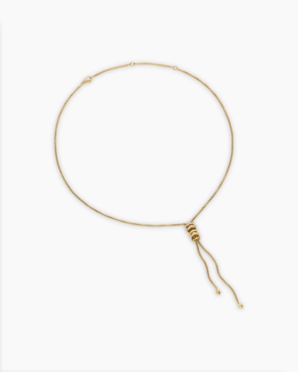 Zig Zag Stax™ Y Necklace in 18K Yellow Gold with Diamonds