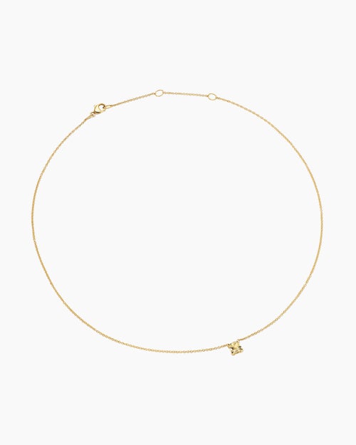 Womens Micro Chatelaine® Pendant Necklace in 18K Yellow Gold with Champagne Citrine, 5mm