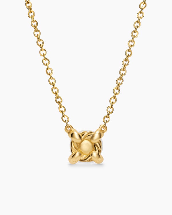 Micro Chatelaine® Pendant Necklace in 18K Yellow Gold with Pearl, 5mm