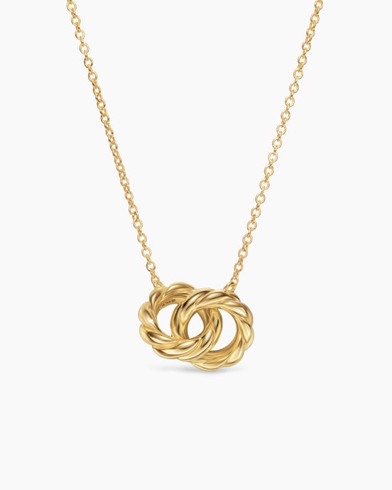 Sculpted Cable Chain Necklace in 18K Yellow Gold, 9mm
