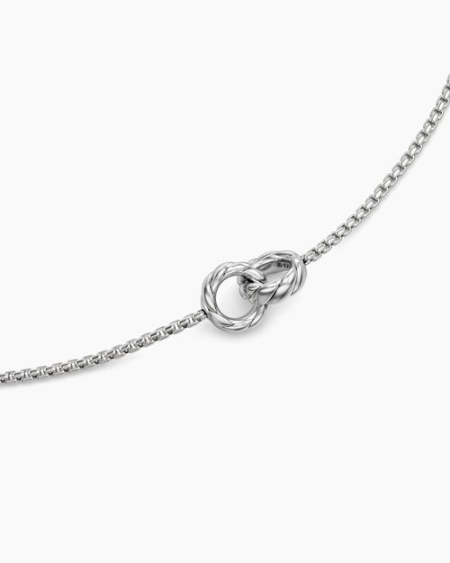 Womens Sculpted Cable Linked Necklace in Sterling Silver, 9.2mm