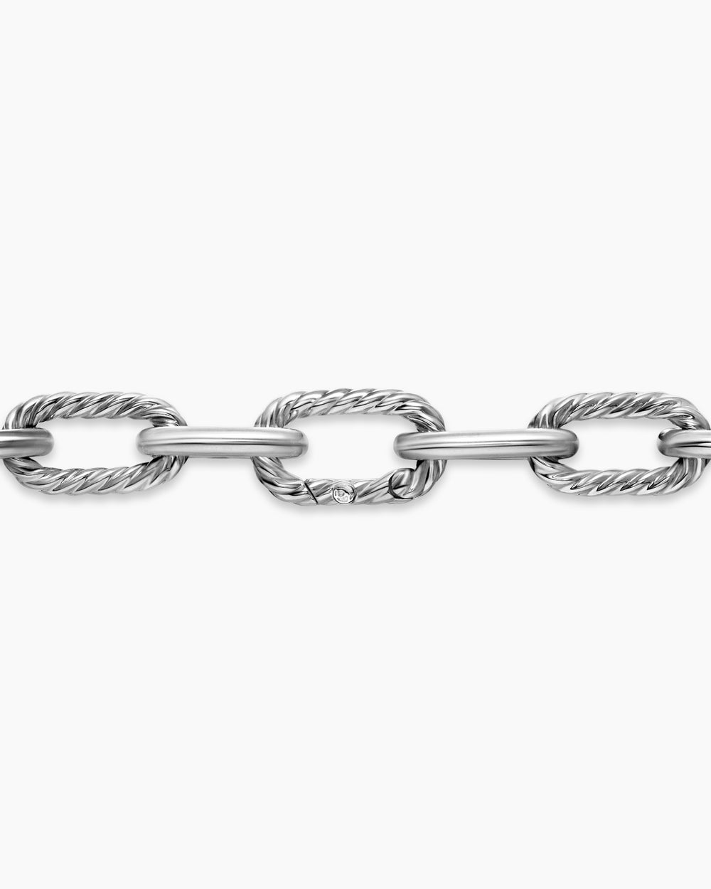 Womens DY Madison® Chain Necklace in Sterling Silver with Diamonds, 11mm