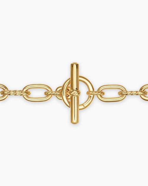 Womens DY Madison Toggle Chain Necklace in 18K Yellow Gold, 8.5mm