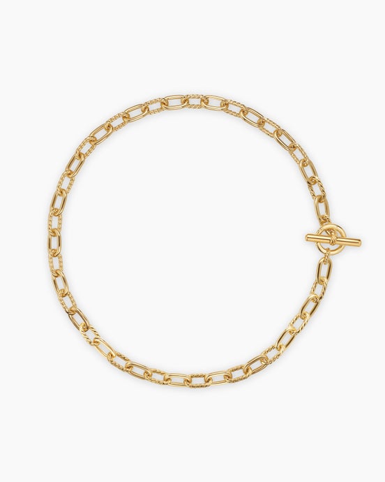 DY Madison® Toggle Chain Necklace in 18ct Yellow Gold, 8.5mm