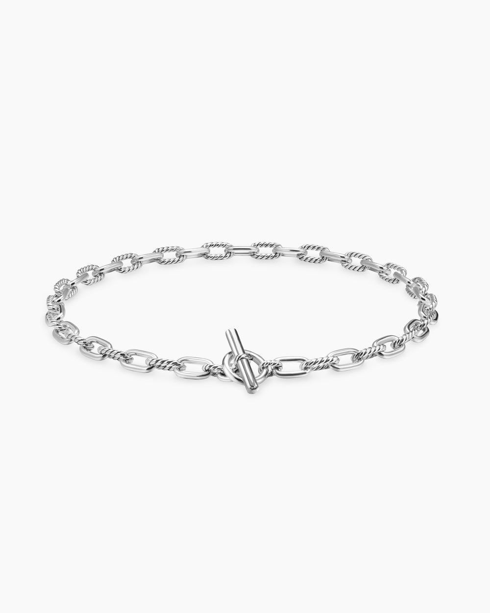 Collier chaîne à fermoir en T DY Madison en argent sterling, 8,5 mm femmes