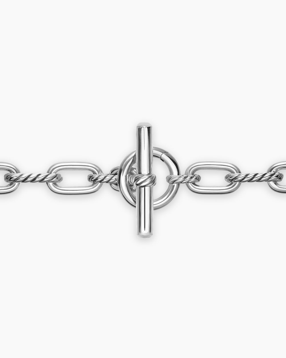 Collier chaîne à fermoir en T DY Madison en argent sterling, 8,5 mm femmes
