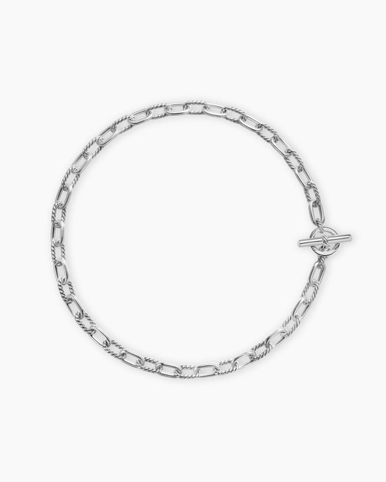 Collier chaîne à fermoir en T DY Madison® en argent sterling, 8,5 mm