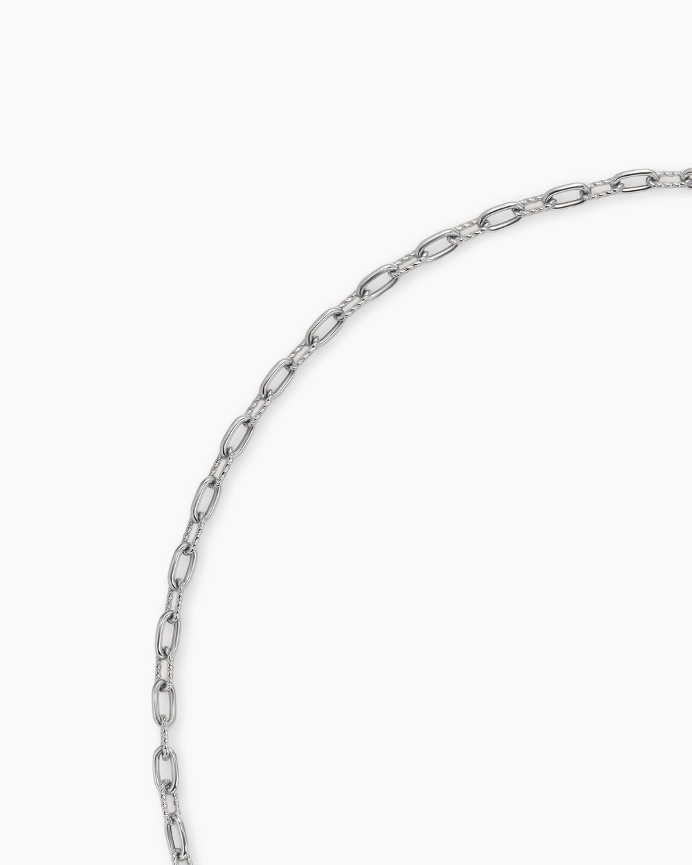 Womens DY Madison Toggle Chain Necklace in Sterling Silver with 18K Yellow Gold, 3mm