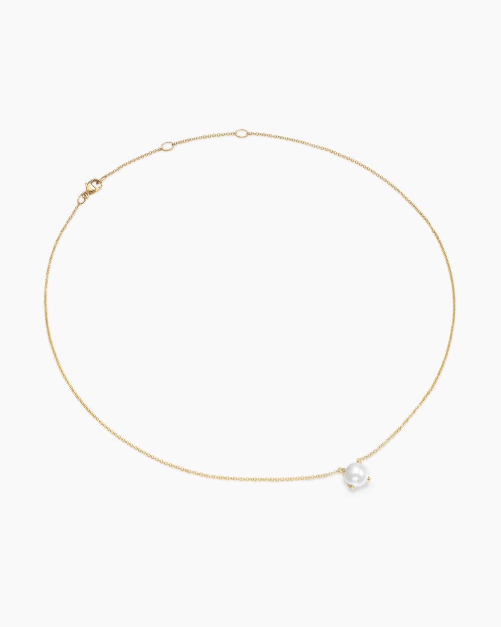 Collier Pearl Classics en or jaune 18 carats avec diamants, 6,5 mm femmes